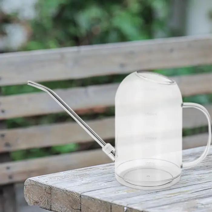 Arrosoir en plastique pour plantes d'intérieur et extérieur, 2 litres, bec en acier inoxydable, poignée antidérapante, pour débutants et professionnels, occasions spéciales et quotidiennes