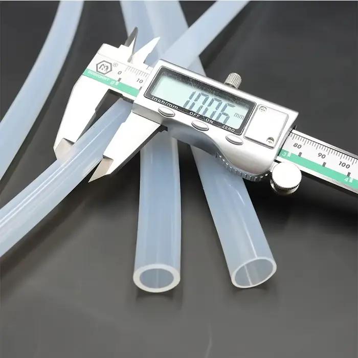 Tuyau en caoutchouc de Silicone Transparent de qualité alimentaire 2 3 4 5 6 7 8 9 10 12mm