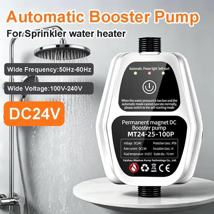 Pompe de surpression 100W 24V automatique silencieuse pour augmenter la pression de l'eau 25L/MIN