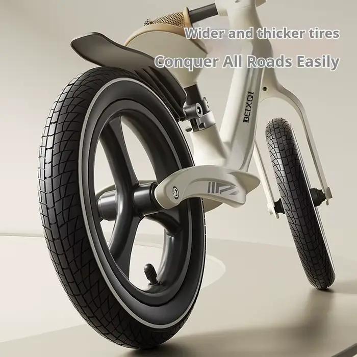 Vélo d'équilibre pour enfants sans pédales, pour les 1 à 8 ans, avec pneus gonflables, cadre en nylon et fibre de verre, poignées antidérapantes en silicone, siège confortable