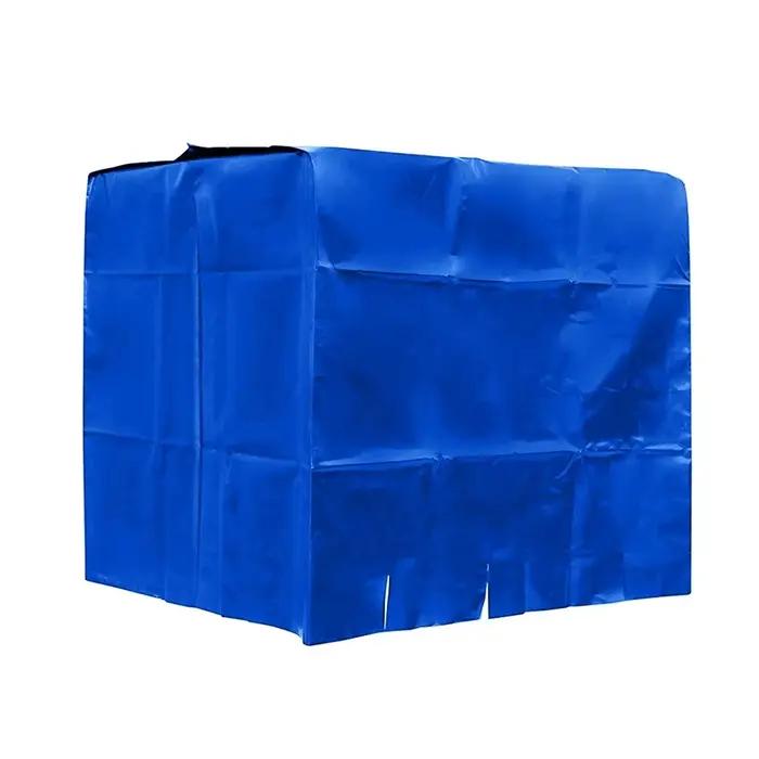 Réservoir d'eau de pluie bleu
