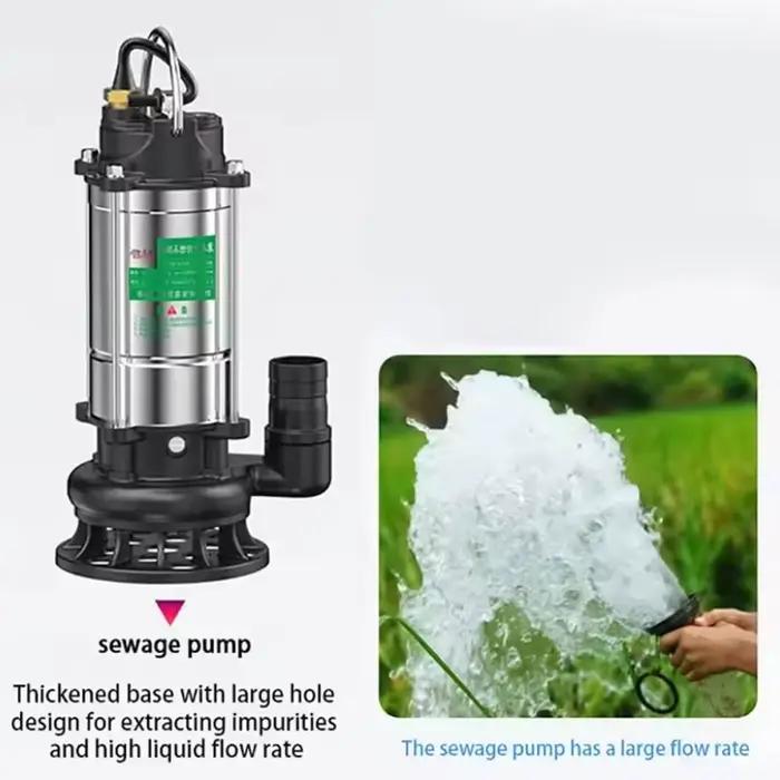 Pompe submersible 220V pour l'agriculture
