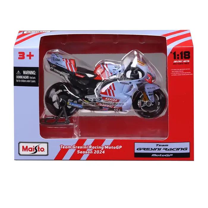 Maisto 1:18 # 93 Marc Marquez # 73 Alex Marquez 2024 Gresini Racing MotoGP alliage moulé modèle de moto collection cadeau jouet