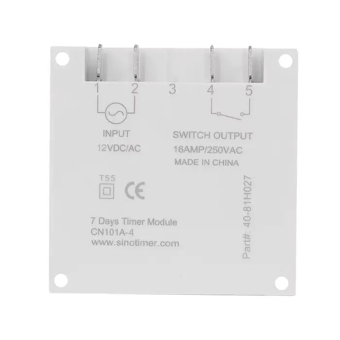 Minuteur programmable hebdomadaire numérique 7 jours 12V AC/DC 220V AC