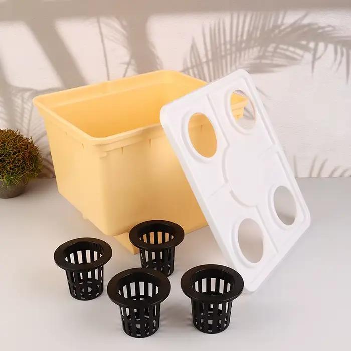 Seau de système hydroponique avec coudes de Siphon