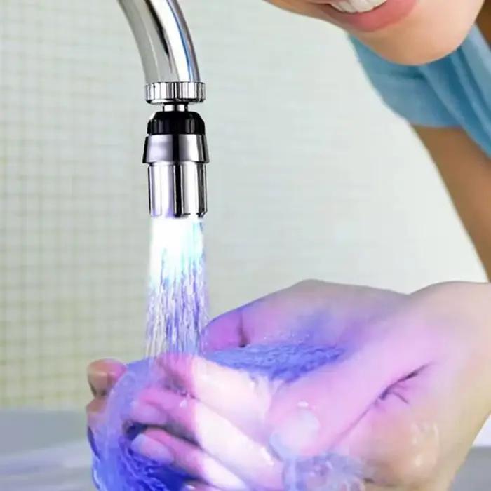 Robinet à capteur écologique avec indicateur LED 3 couleurs