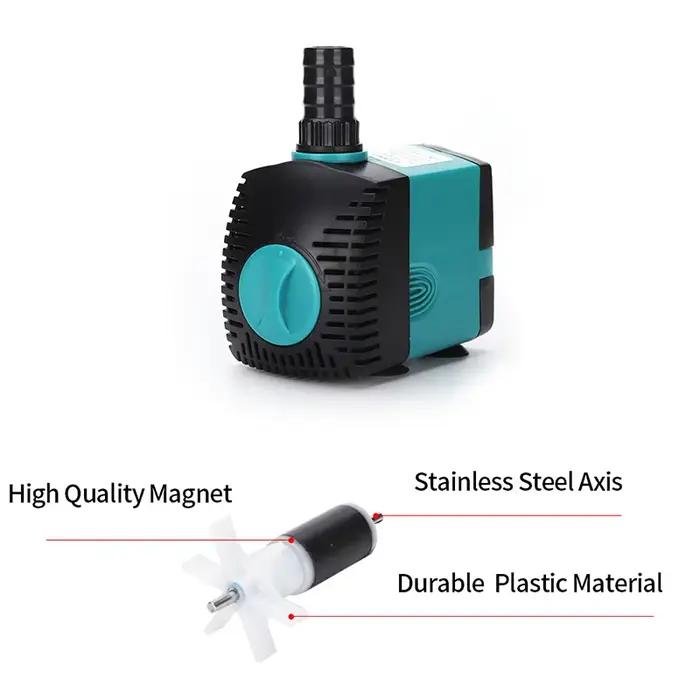 Pompe Submersible à Débit Réglable pour Aquarium Filtre Inférieur Aspiration Silencieuse Pompe d'Eau Polyvalente Occasions Spéciales