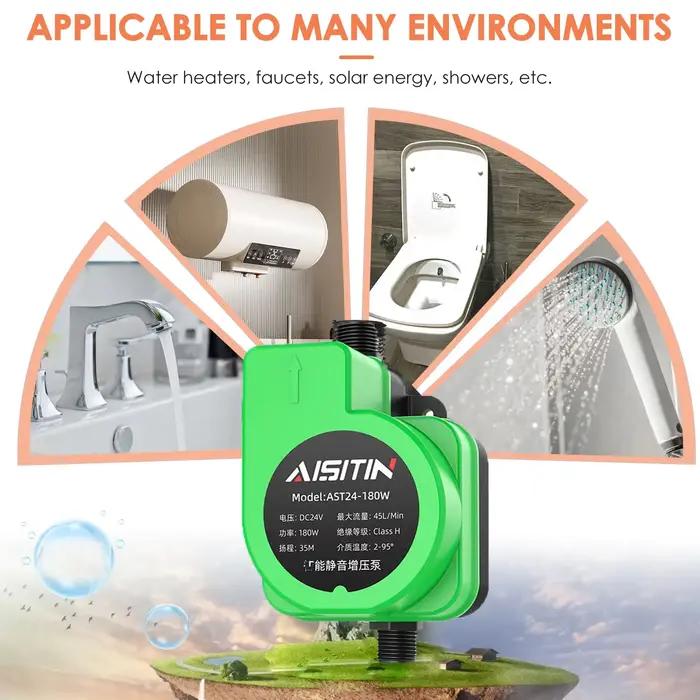 Pompe de surpression automatique pour basse pression d'eau domestique