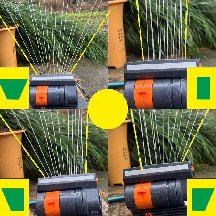 Arroseur oscillant de jardin extérieur