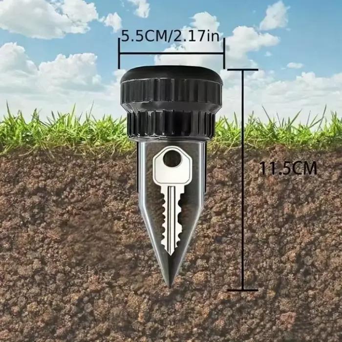 Cache-clé de jardin, arrosoir souterrain réaliste