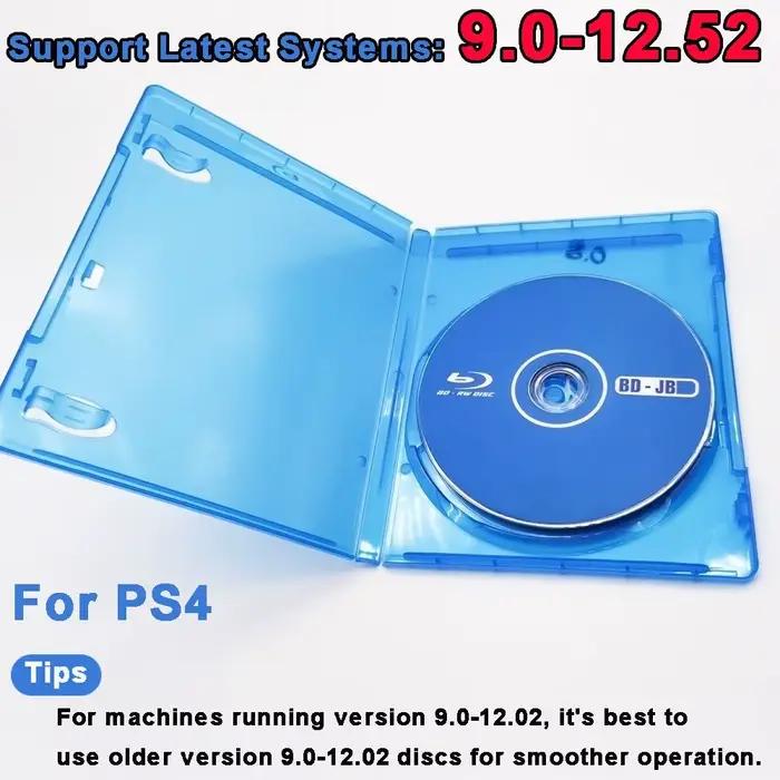 Pour le micrologiciel 9.0-12.52 BD-JB disque 1 clic démarrage aucun PC nécessaire tout-en-un Jailbreak disque homebrew jouer jeux de sauvegarde pour PS4