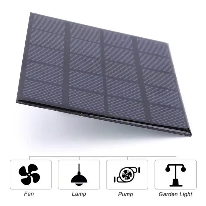 Panneau solaire extérieur 3W/2W/1.5W 5V, système de cellules solaires DIY pour appareils électriques à faible puissance, batterie de téléphone portable
