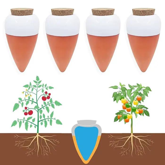 Boule d'arrosage pour plantes en plastique jaune auto-arrosage pointe d'arrosage automatique kit d'irrigation durable économie d'eau occasions spéciales