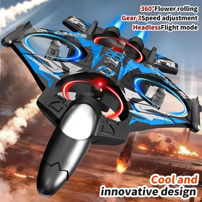 Avion RC YL86, hélicoptère, trois vitesses, avion à bascule à 360 degrés ° Drone RC Jouets de combat à maintien d'altitude fixe