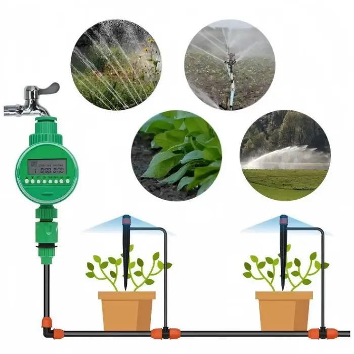 Programmateur d'arrosage intelligent portable avec écran LCD pour contrôle automatique de l'eau