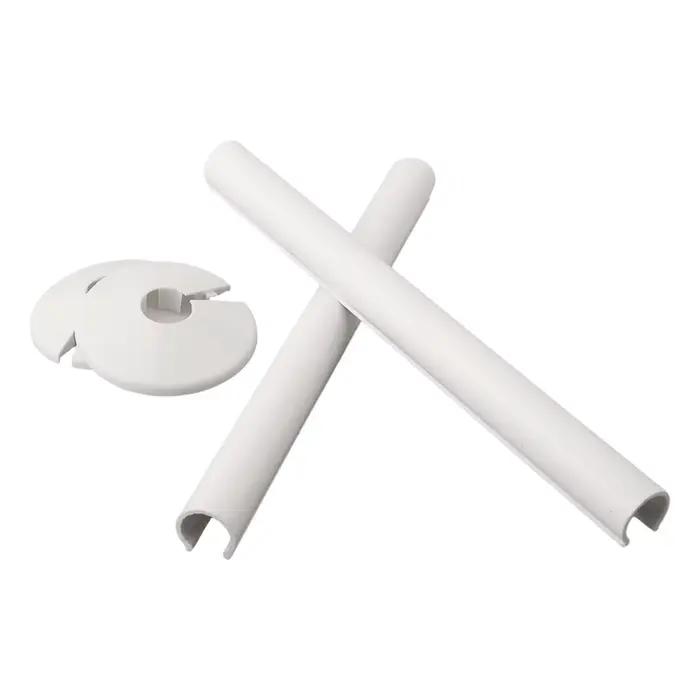 Paquet de 2 couvercles de tuyaux de radiateur avec colliers