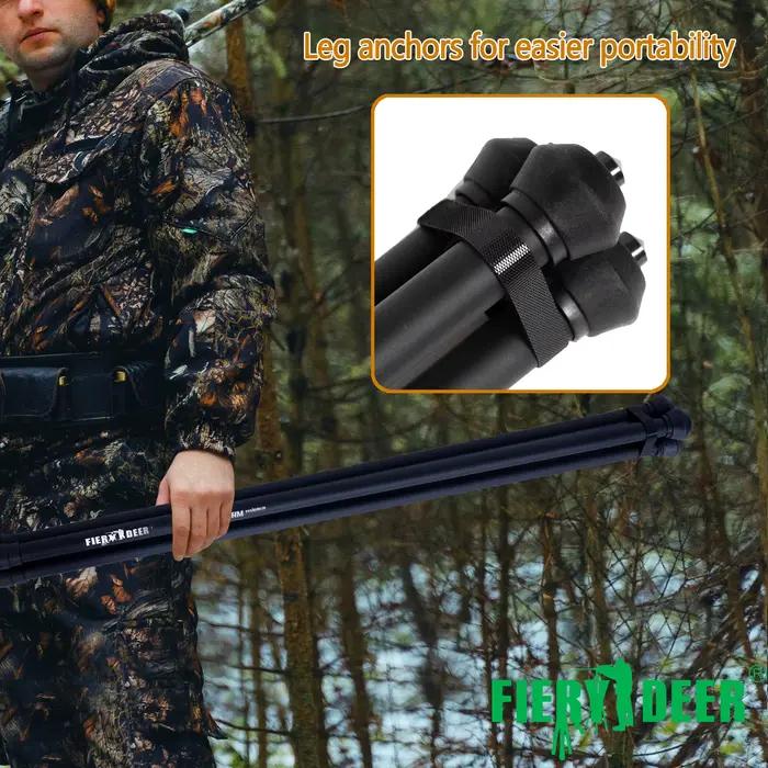 FIERY DEER-Bâton de tir sur trépied Gen5 pour la chasse, assistance de tir sur trépied, fonction commandée en un clic, rotation à 360 °, V-YOtt