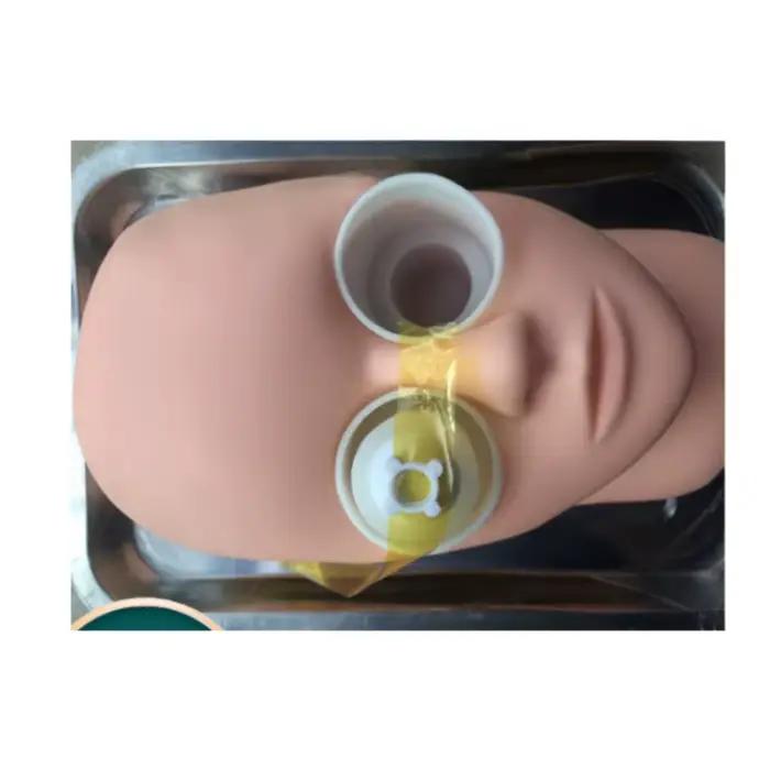 Modèle de simulation de tête pour la formation à la réparation capsulaire de la cataracte, simulateur oculaire pour la pratique de la chirurgie de la cataracte ophtalmique avec support