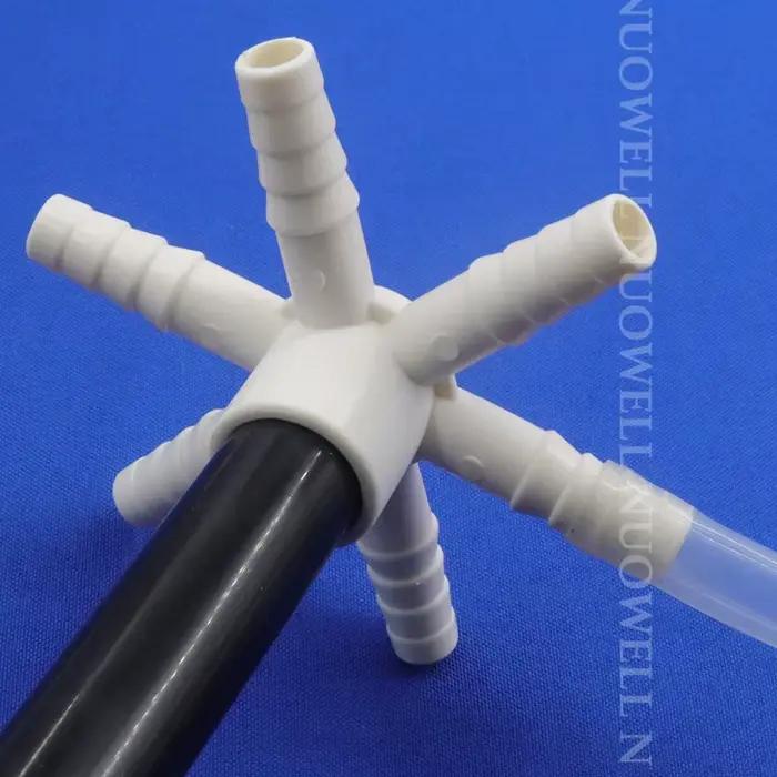 Connecteurs barbelés en PVC à 6 voies