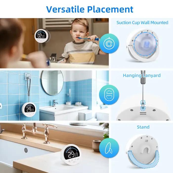 Minuteur portable étanche avec grand écran