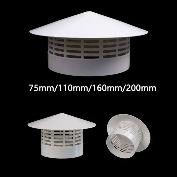 Capuchon de pluie ventilé en PVC pour mur extérieur