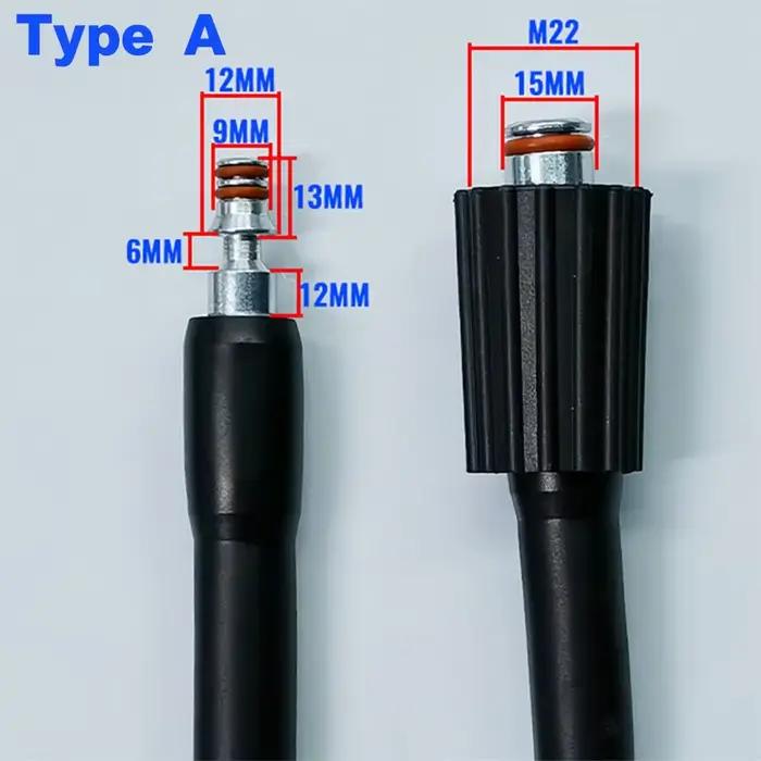 Tuyau de pistolet pour Lance de lavage pour adaptateur d'outils Parkside/connecteur de buses de prêt
