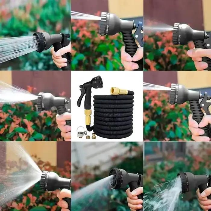 Tuyau d'arrosage magique bicolore extensible
