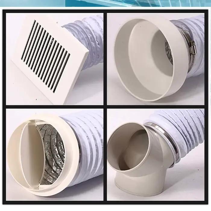 80mm/100mm/110mm/130mm/150mm climatiseur Portable tuyau de ventilation d'échappement Flexible