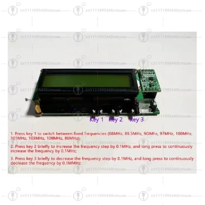 Module d'émission FM, émetteur numérique stéréo FM, microphone sans fil, circuit imprimé de microphone