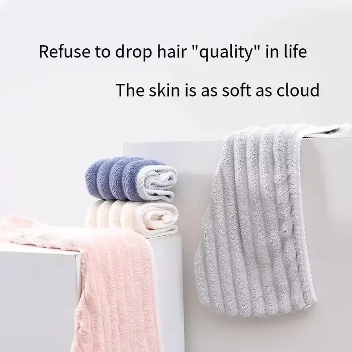 Bonnet pour cheveux secs pour femmes, foulard épais et Super absorbant pour essuyer les cheveux, bonnet à séchage rapide, serviette pour cheveux secs