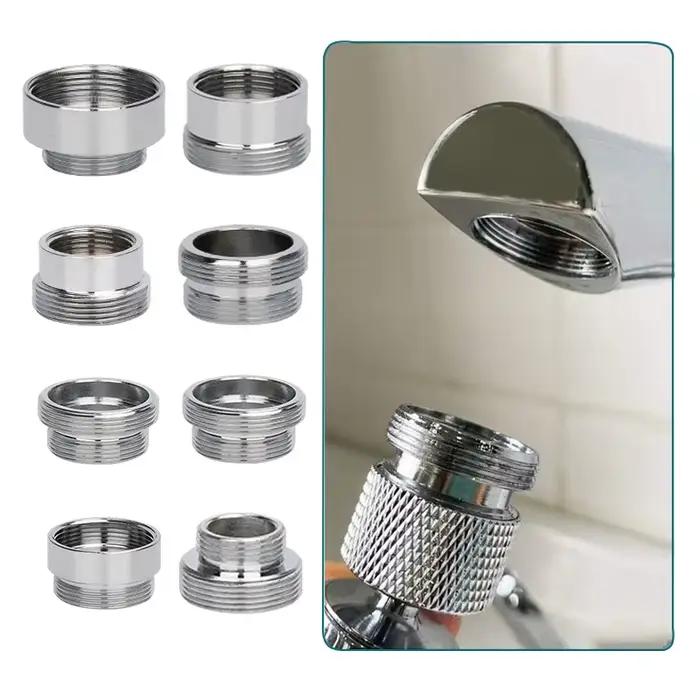 Ensemble d'adaptateur de robinet de cuisine 18 / 20 / 22 / 24mm à 22mm avec rondelle métal mâle femelle économie