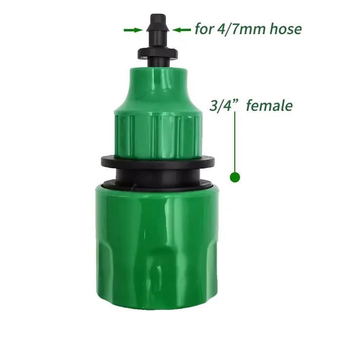 Connecteur rapide de tuyau d'eau en plastique