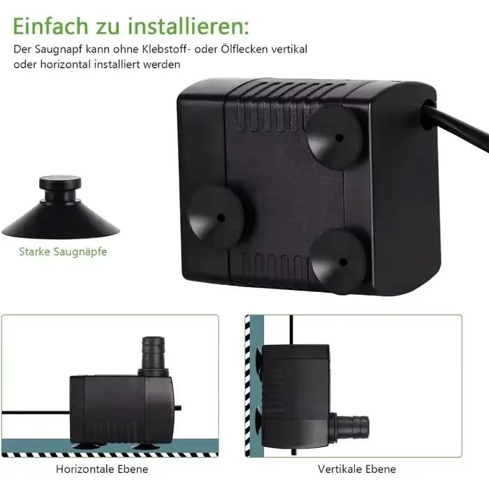 Nouvelle pompe à eau Submersible 3/5/10/15/25W EU220v US110V pour jardins aquatiques et système hydroponique fontaines de table d'aquarium Pon
