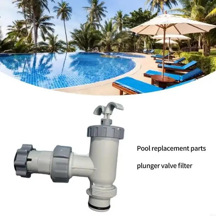 Ensemble vannes contrôle des débits d'eau piscine