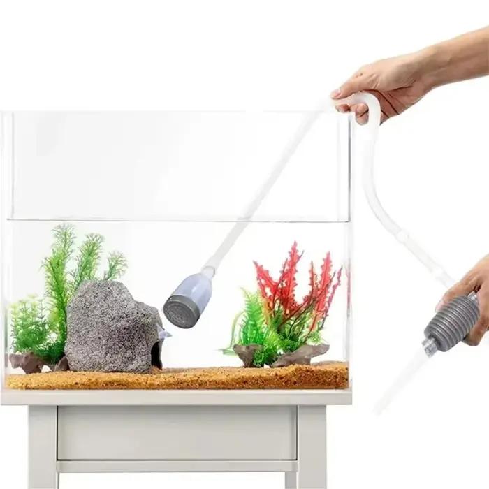Siphon d'aquarium aspirateur réservoir de poisson changeur d'eau changeur d'eau manuel semi-automatique pompe d'aquarium nettoyeur outils d'aspirateur