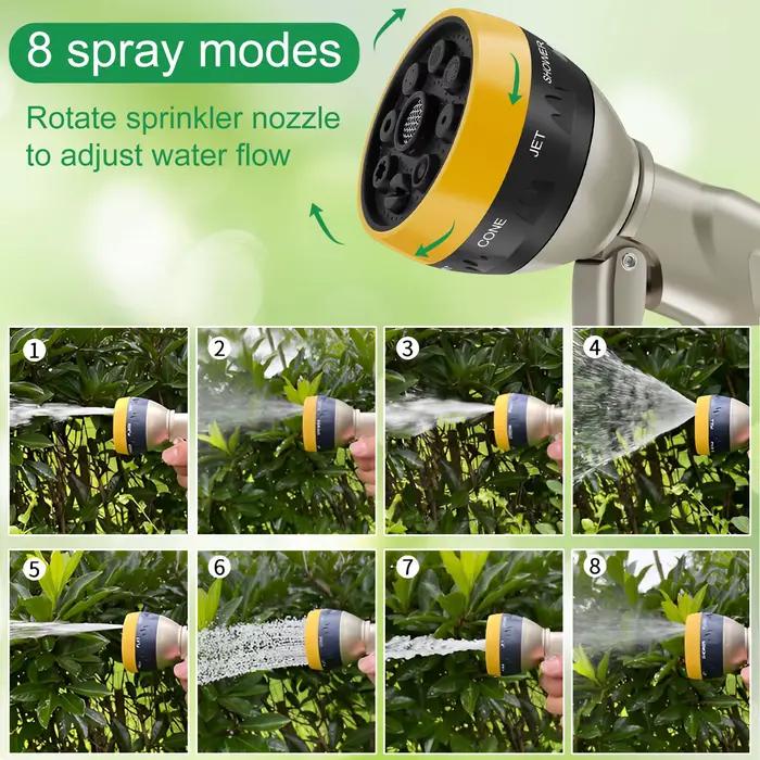 Pistolet d'arrosage avec 8 Modes réglables