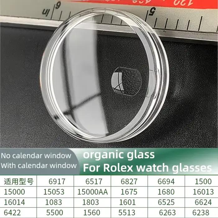 Verre de montre en acrylique, fenêtre de Date, lentille Oganic, pour Rolex Vintage GMT Master 6694 1601 16013 1500 5500 1680 6917 1675 15000 1803