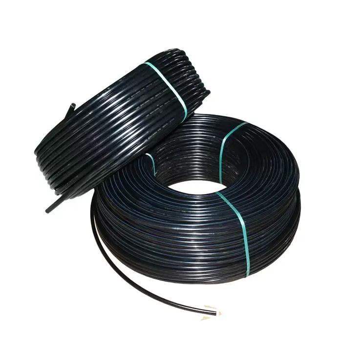 Tuyau d'irrigation robuste et flexible en plastique PE Chr15 Sat pour serre de jardin, 16mm, 1mm et 1.2mm d'épaisseur, résistant à l'abrasion et à la corrosion, noir, bourgogne et rouge, 10m et 15m disponibles