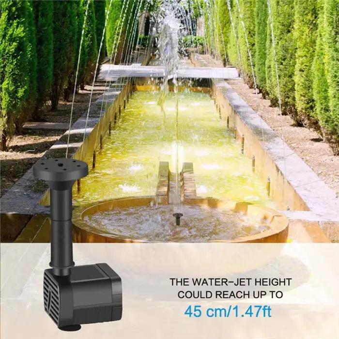 Kit de pompe à eau solaire pour décoration de jardin