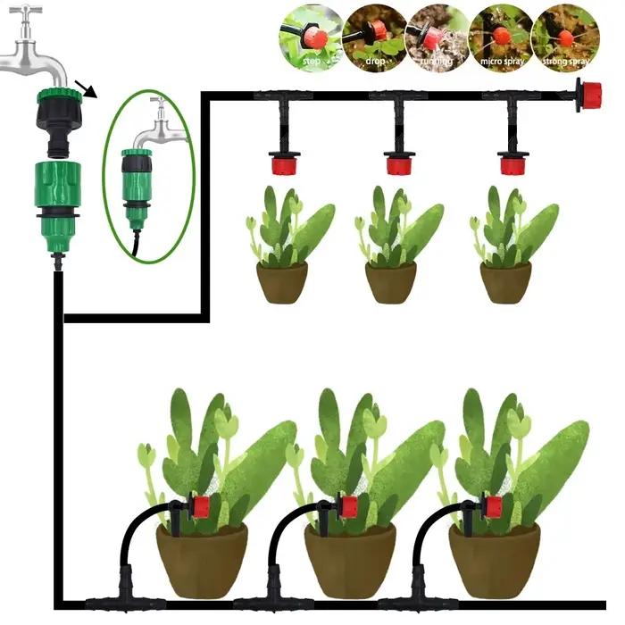 Micro système d'irrigation goutte-à-goutte Portable 20M