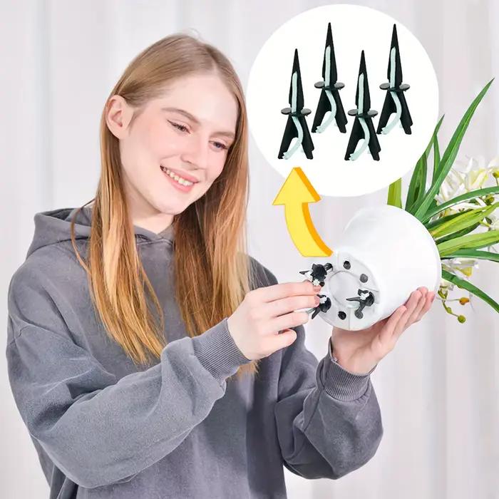 10 jeux de colonnes d'arrosage automatique adaptées aux plantes intérieures/extérieures – poteaux d'irrigation à dégagement lent réglables