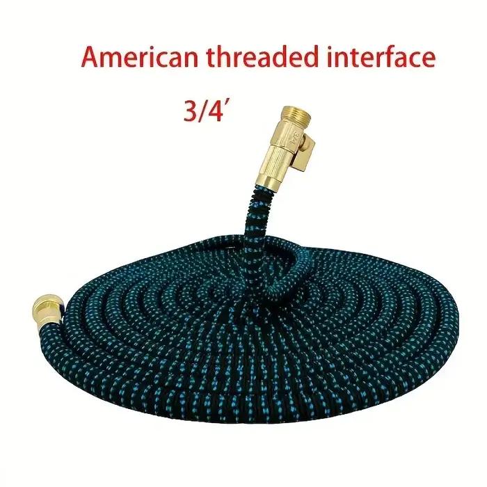 Tuyau d'arrosage extensible FlowSpral en caoutchouc anti-UV, résistant à la corrosion et abrasion, pour arrosage, nettoyage du jardin et lavage de voiture, disponible en plusieurs longueurs, montable au mur, sans plis