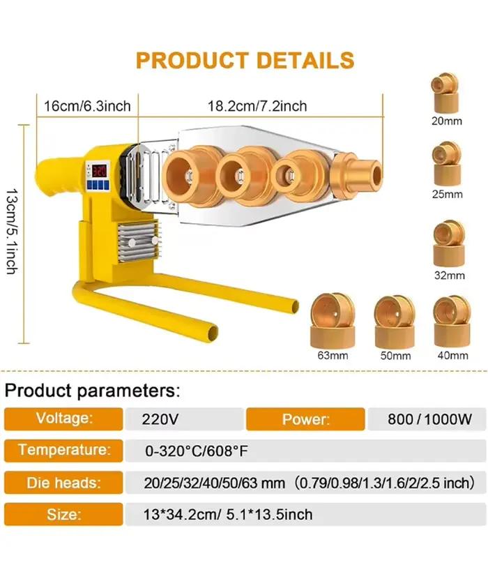 Machine à souder les tuyaux 220V