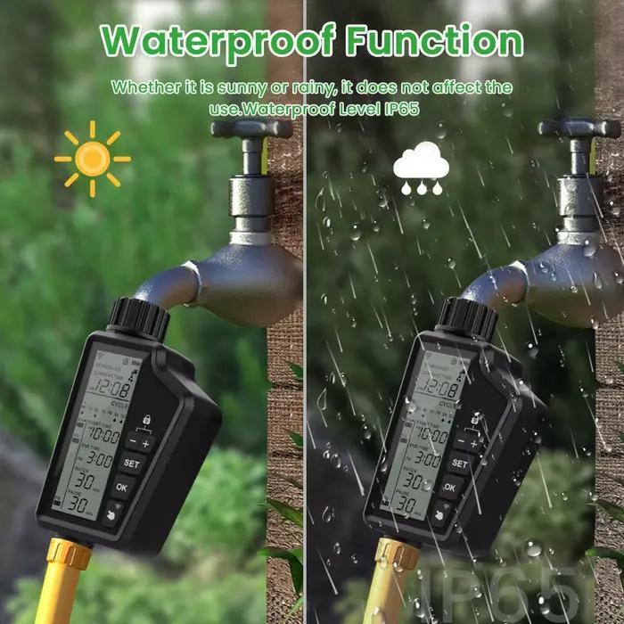 AVATTO Tuya WIFI minuterie d'arrosage de jardin intelligente avec grand écran LCD pour l'irrigation domestique et
