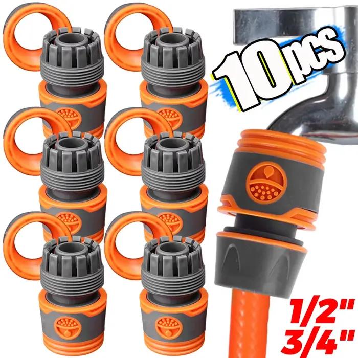 Adaptateur de tuyau d'arrosage 1/2" 3/4" Raccords rapides doubles