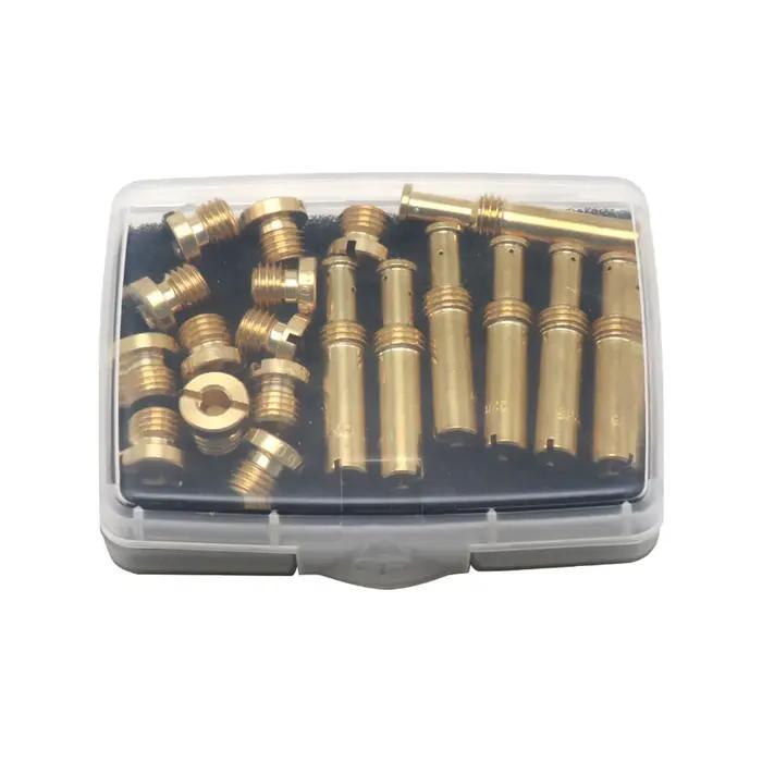 Kit de jets 19 pièces comprenant 7 jets intermédiaires et 12 jets principaux haute performance pour carburateurs S&S Super B G E