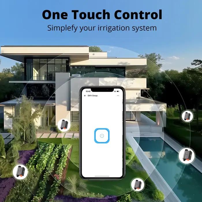 Vanne d'eau intelligente SWV Zigbee IP55