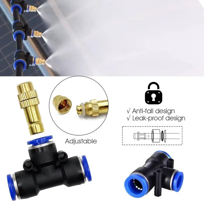 Système d'arrosage de buse d'atomisation en laiton de tuyau de 30-5M 5/8mm pour le refroidissement par pulvérisation de brume de plantes de légumes de jardin