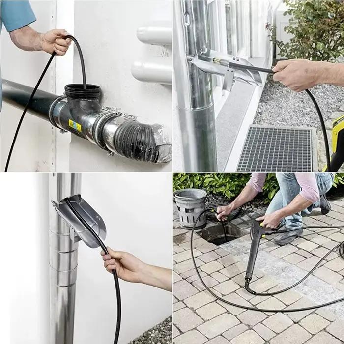 Tuyau de vidange d'évacuation haute pression en PVC renforcé pour nettoyeurs Lavor Karcher K2 K3 K5 K7 occasions spéciales et bricolage