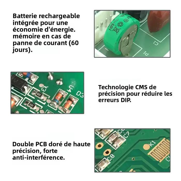 Relais horaire numérique CN101S avec écran LCD, programmable, 5V 12V 24V 110V 220V